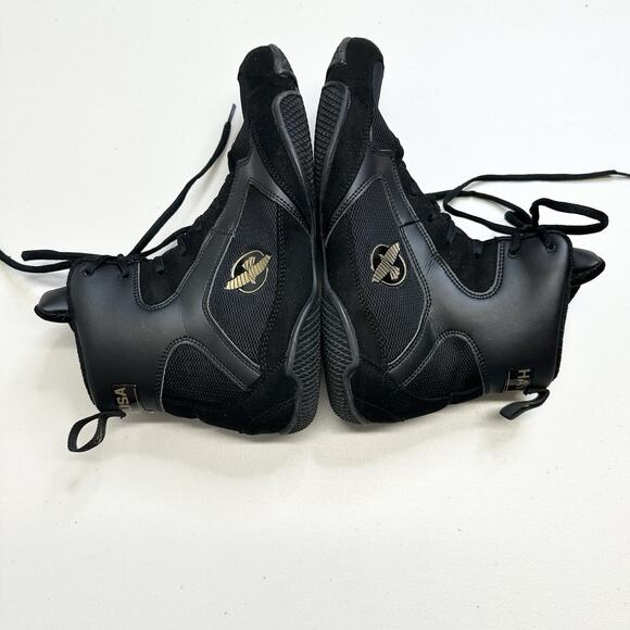 Hayabusa Pro Boxing Shoes Black Men’s Size 9 Women’s Size 10.5 Great Condition - Picture 5 of 10